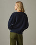 Women's Cotton V-Neck Sweater - Dress Navy